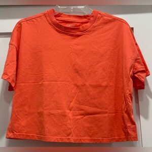 Calvin Klein Performance Cropped T-Shirt - Coral